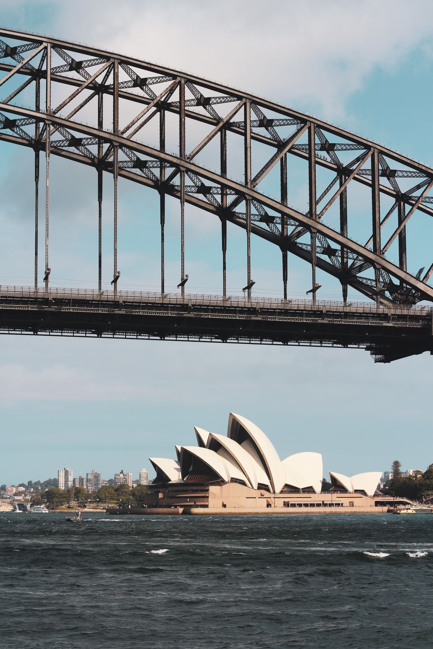 Sydney Opera House and Harbour Bridge, Australia, iconic landmarks near where many international graduates on the subclass 485 visa seek employment