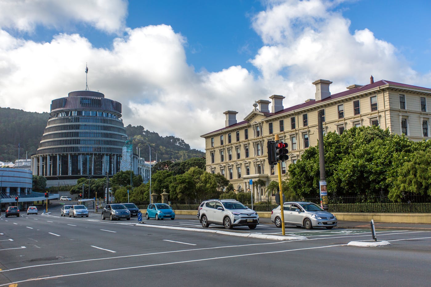 The Beehive, New Zealand's Parliament building in Wellington, where the India-NZ FTA ratification process will take place