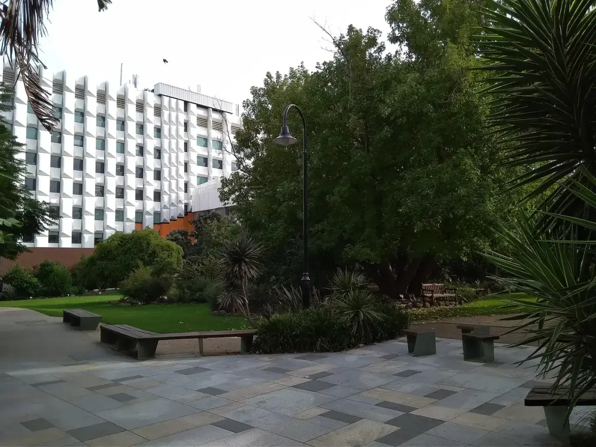 University students walking on an Australian campus